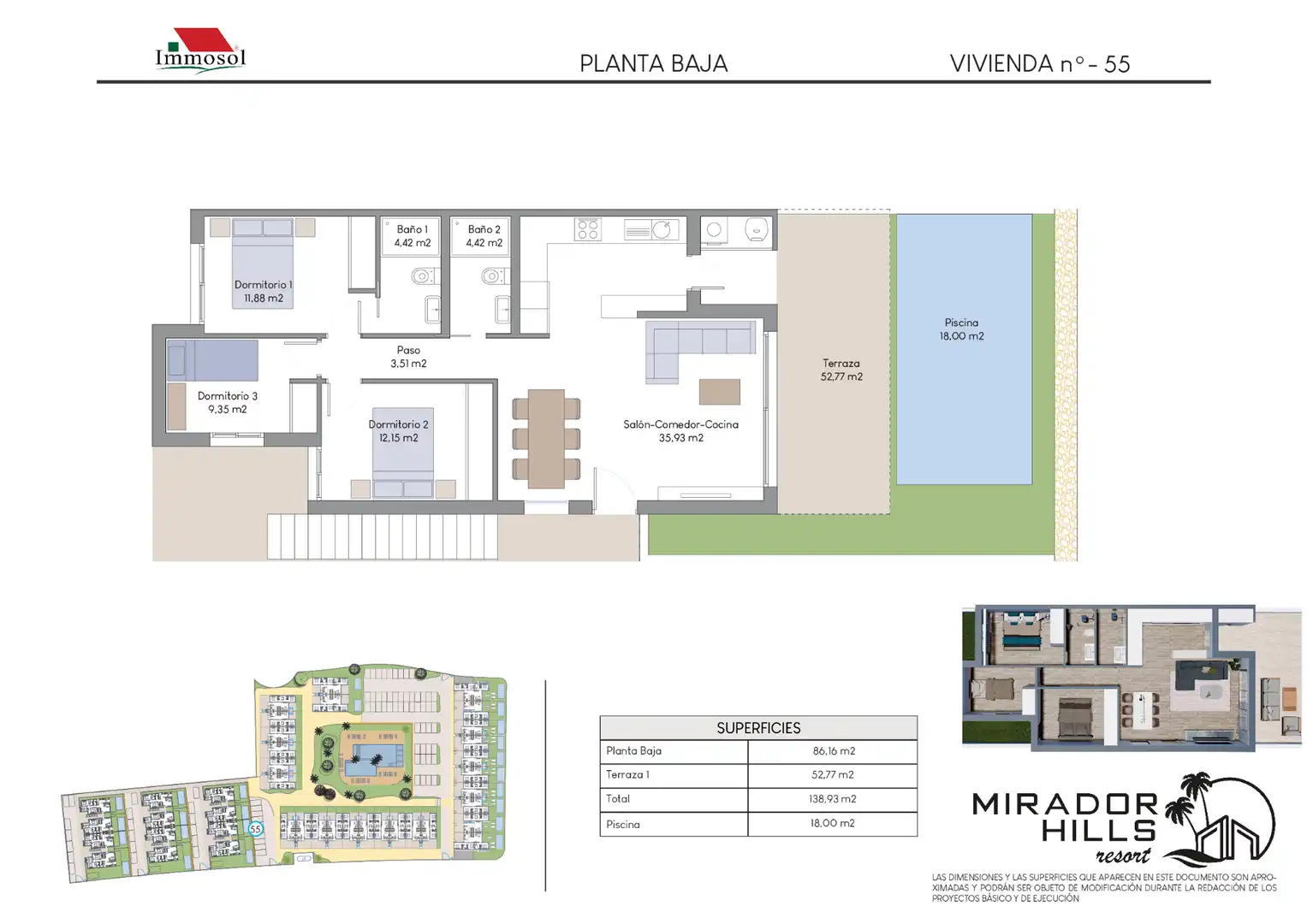 Apartament amb piscina en venda a Balcón de Finestrat - Terra Marina, imagen 16
