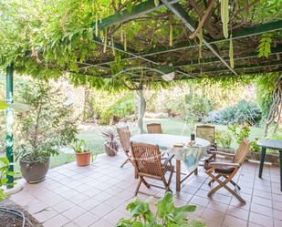 Terrace of Single-family semi-detached for sale in  Madrid Capital  with Heating, Private garden and Terrace