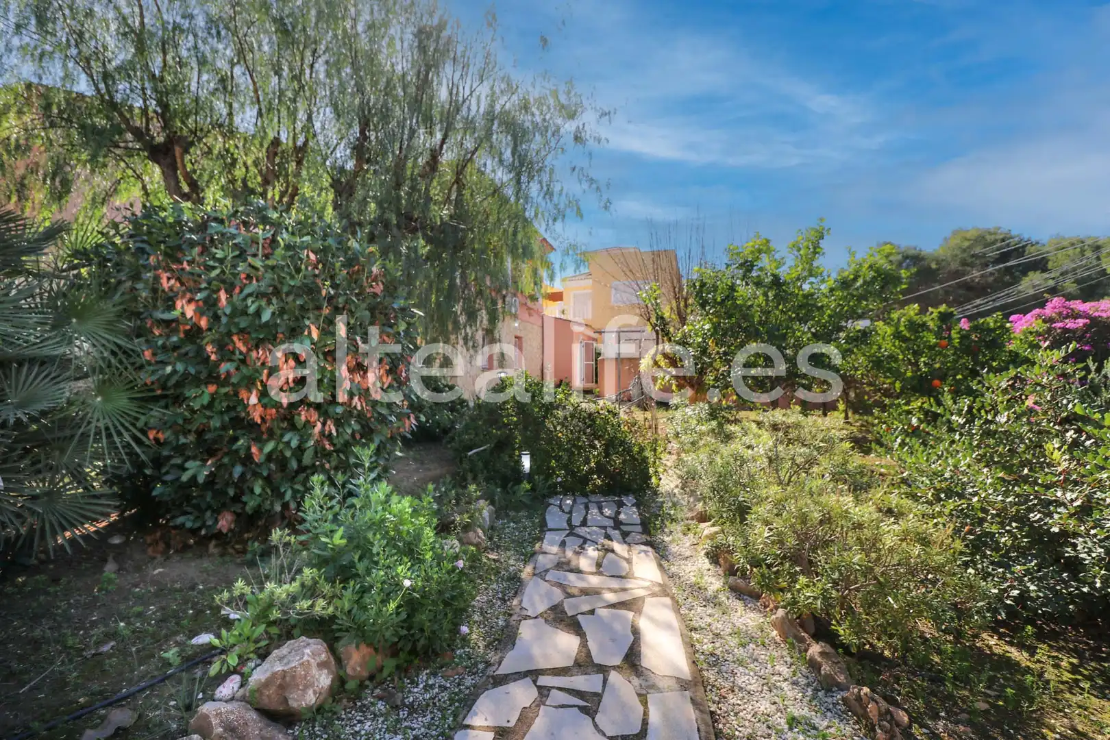 Garden of Houses for sale in L'Alfàs del Pi  with Air Conditioner, Heating and Private garden