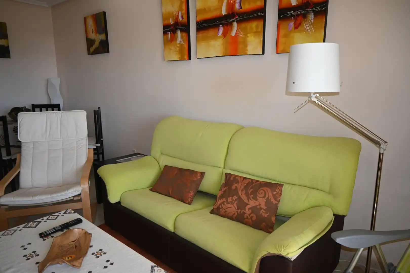 Sala de estar de Apartamento en venta en La Manga del Mar Menor con Aire acondicionado, Terraza y Amueblado