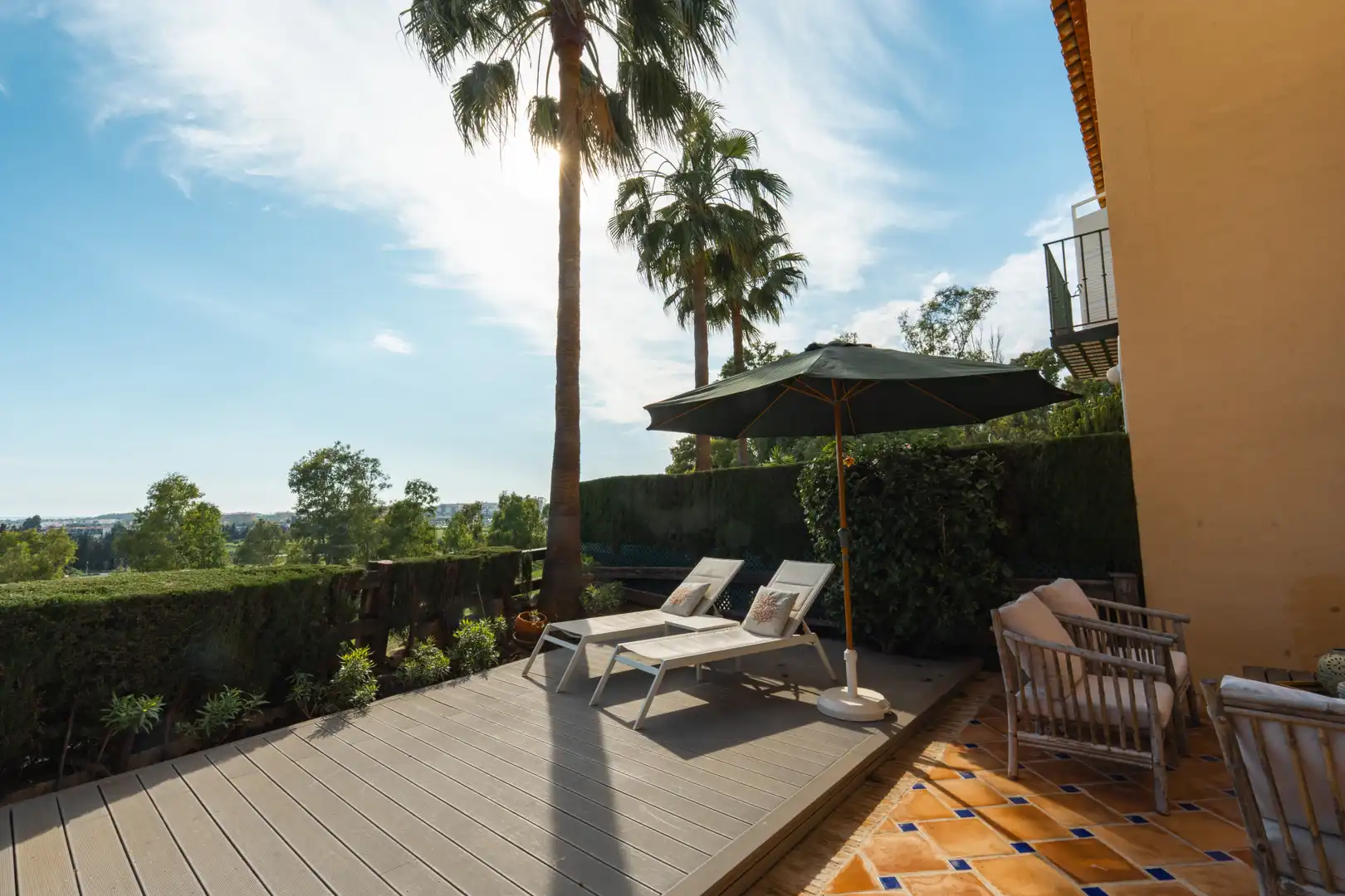 Terraza de Casa adosada en venta en Marbella con Aire acondicionado, Jardín privado y Terraza