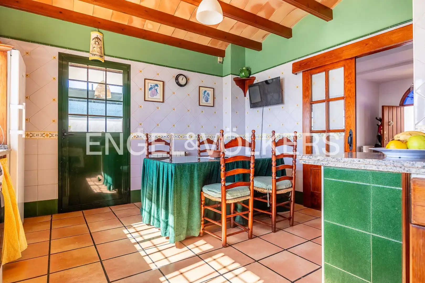 Cocina de Casa o chalet en venta en Castilleja del Campo con Aire acondicionado, Calefacción y Jardín privado