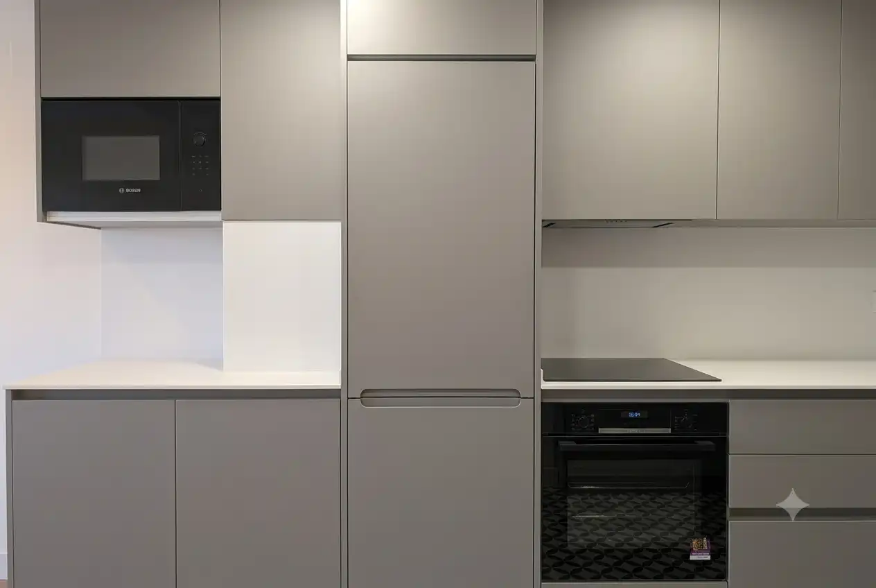 Kitchen of Flat for rent in Sabadell  with Air Conditioner, Heating and Parquet flooring