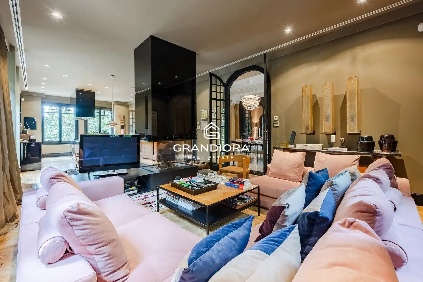 Sala d'estar de Casa o xalet en venda en Cardedeu amb Aire condicionat, Calefacció i Terrassa