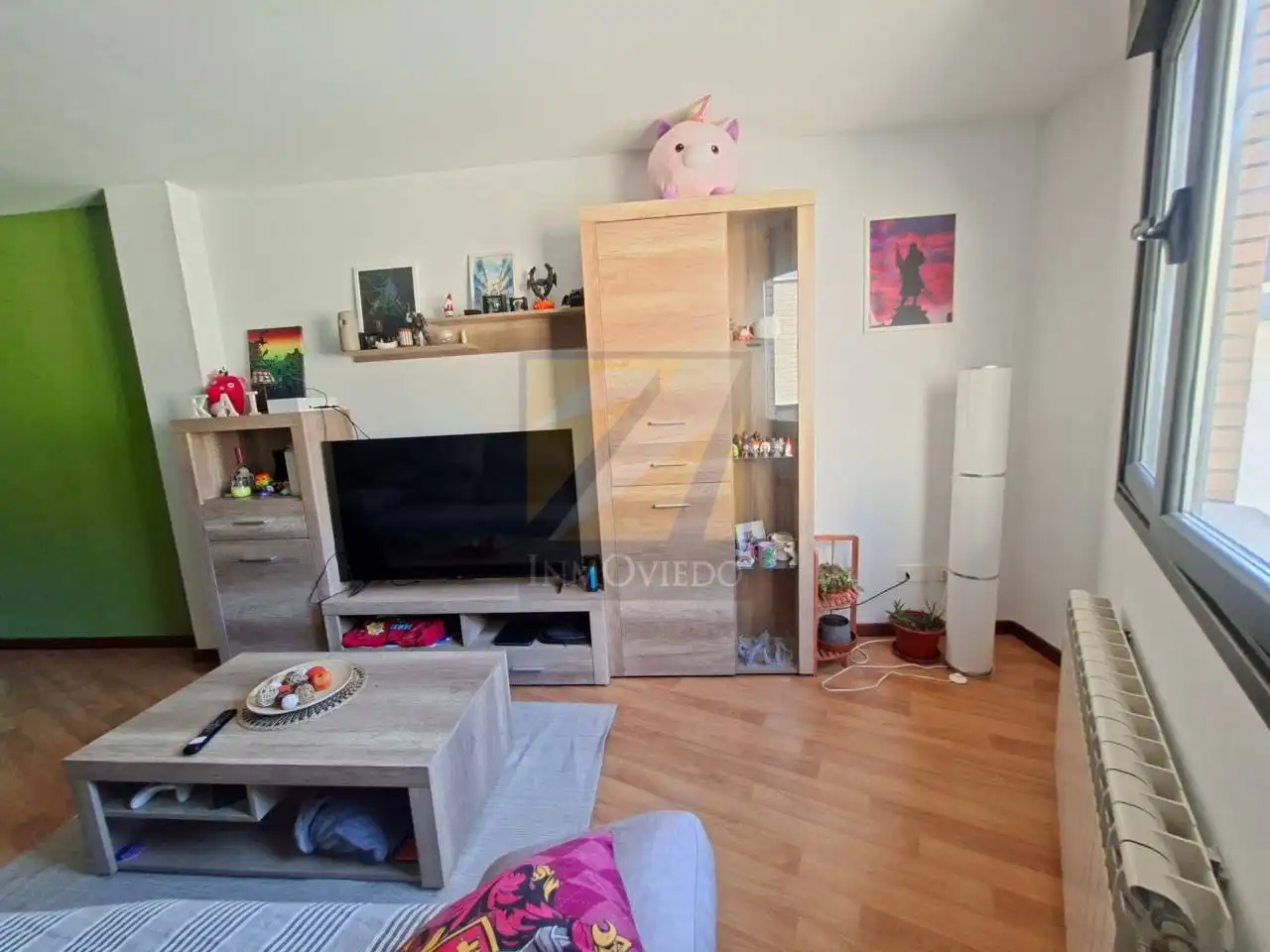 Living room of Flat for sale in Gijón   with Heating, Storage room and Furnished
