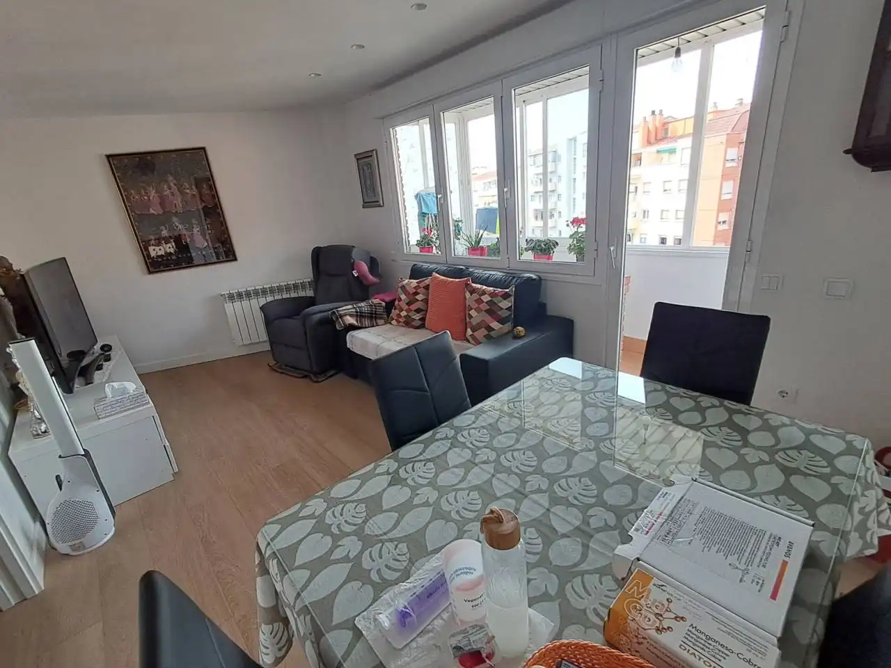 Sala de estar de Piso en venta en  Logroño con Aire acondicionado, Calefacción y Terraza