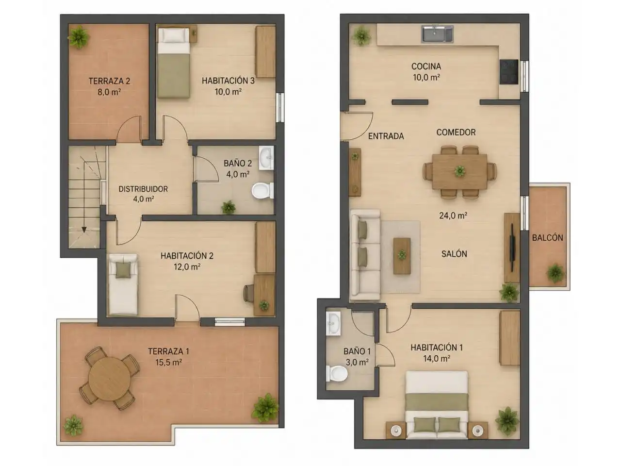 Dúplex en venta en Santa Margarida de Montbui con Aire acondicionado, Calefacción y Parquet
