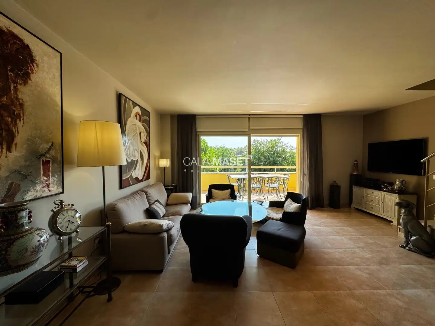 Living room of Attic for sale in Sant Feliu de Guíxols  with Heating, Terrace and Swimming Pool