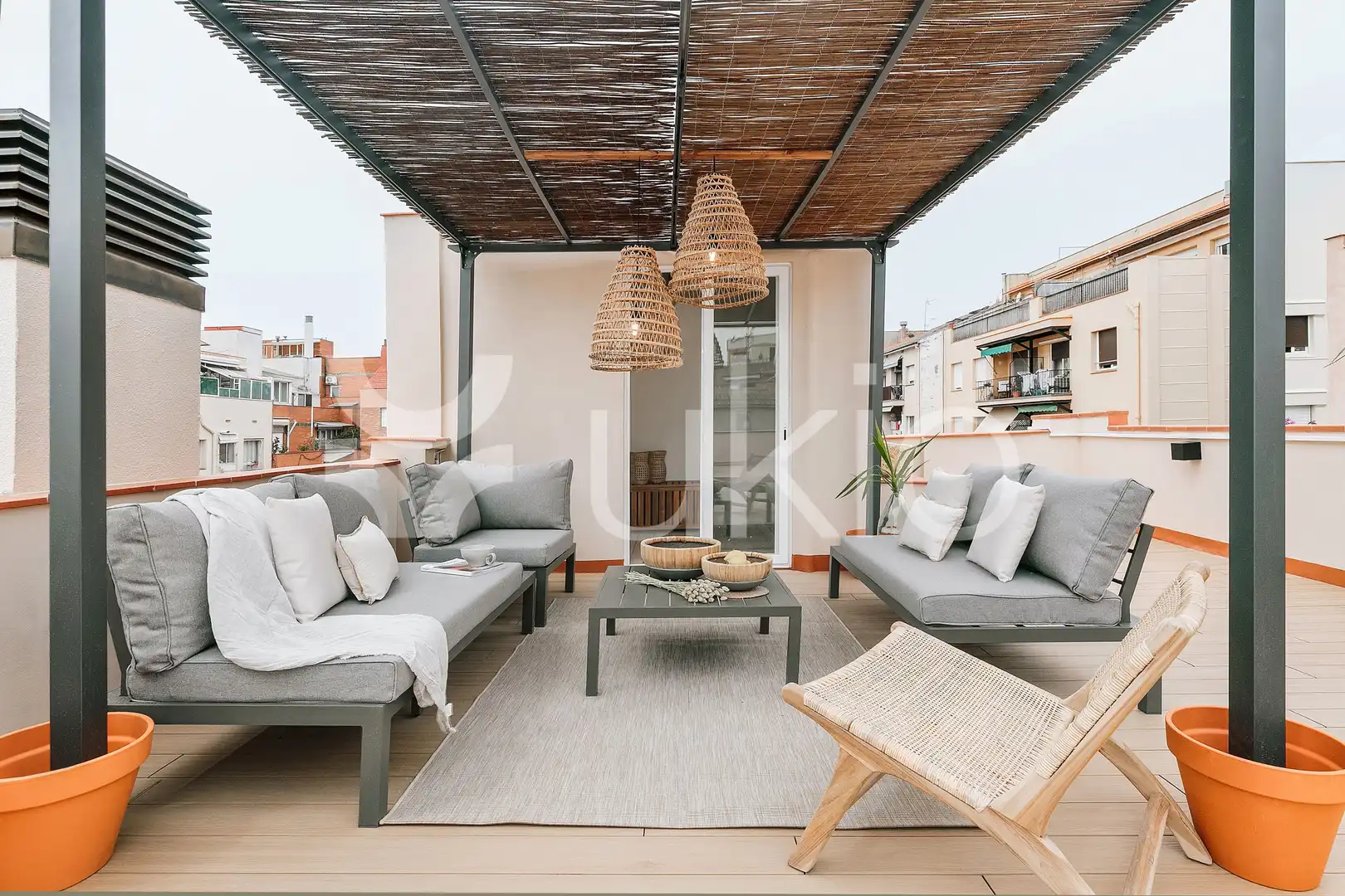 Terrace of Apartments for rent in Barcelona  with Air Conditioner, Heating and Terrace