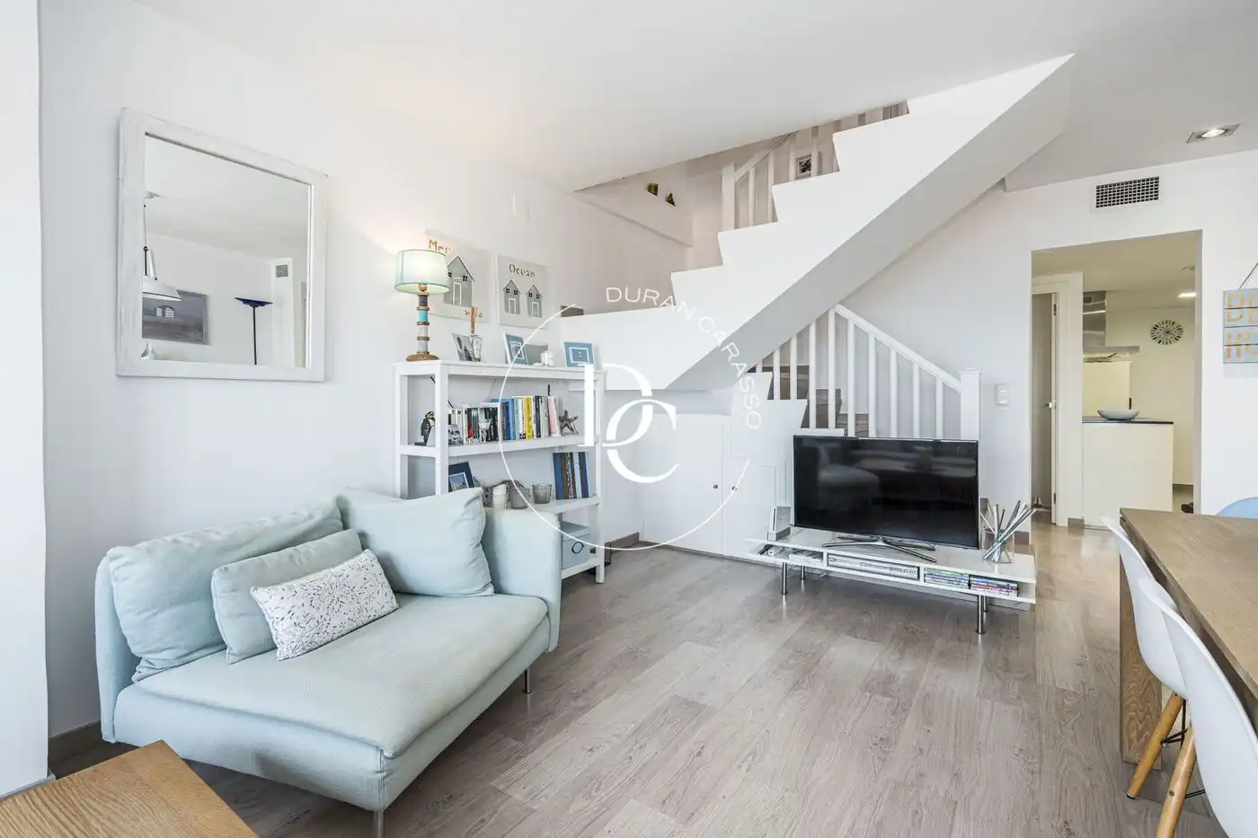Wohnzimmer von Maisonette zum Verkauf in Sitges mit Klimaanlage, Heizung und Privatgarten