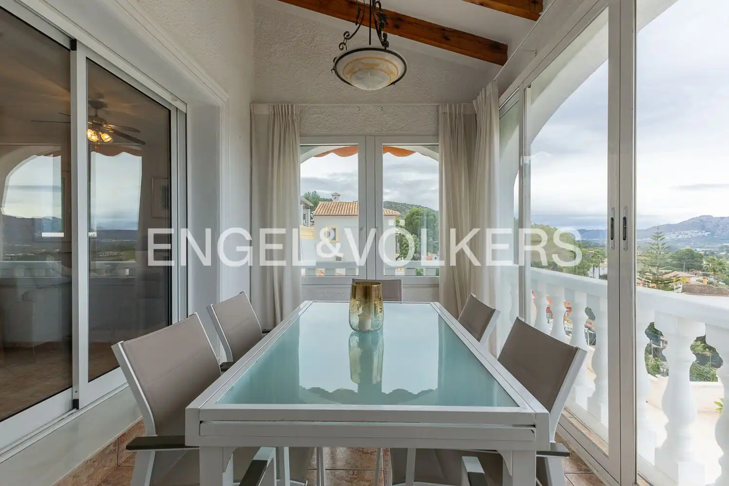 Dining room of Houses for sale in Pedreguer  with Air Conditioner, Heating and Private garden