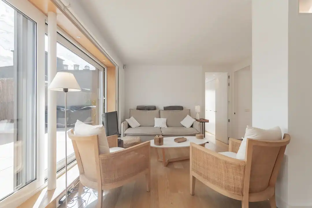Sala de estar de Ático en venta en  Pamplona / Iruña con Calefacción, Terraza y Alarma
