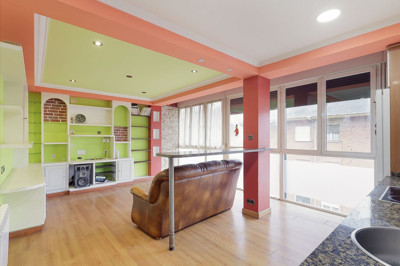 Sala de estar de Piso en venta en Gijón  con Calefacción y Amueblado