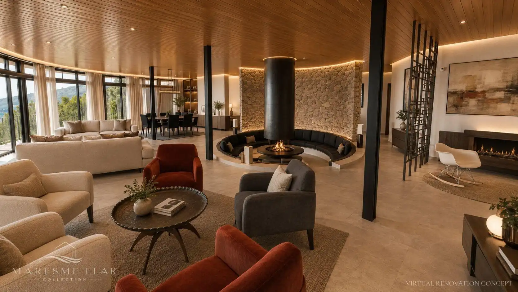 Sala d'estar de Casa o xalet en venda en Sant Pol de Mar amb Jardí privat i Piscina