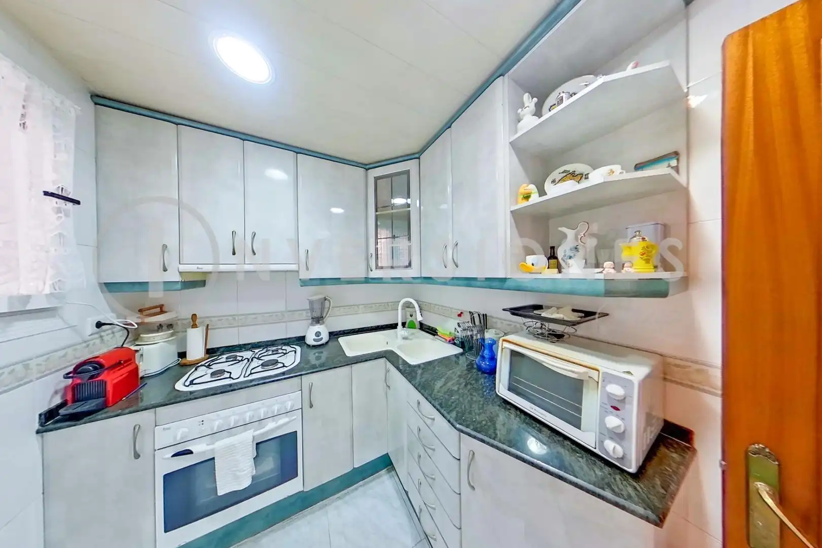 Kitchen of Flat for sale in Sabadell  with Air Conditioner and Balcony