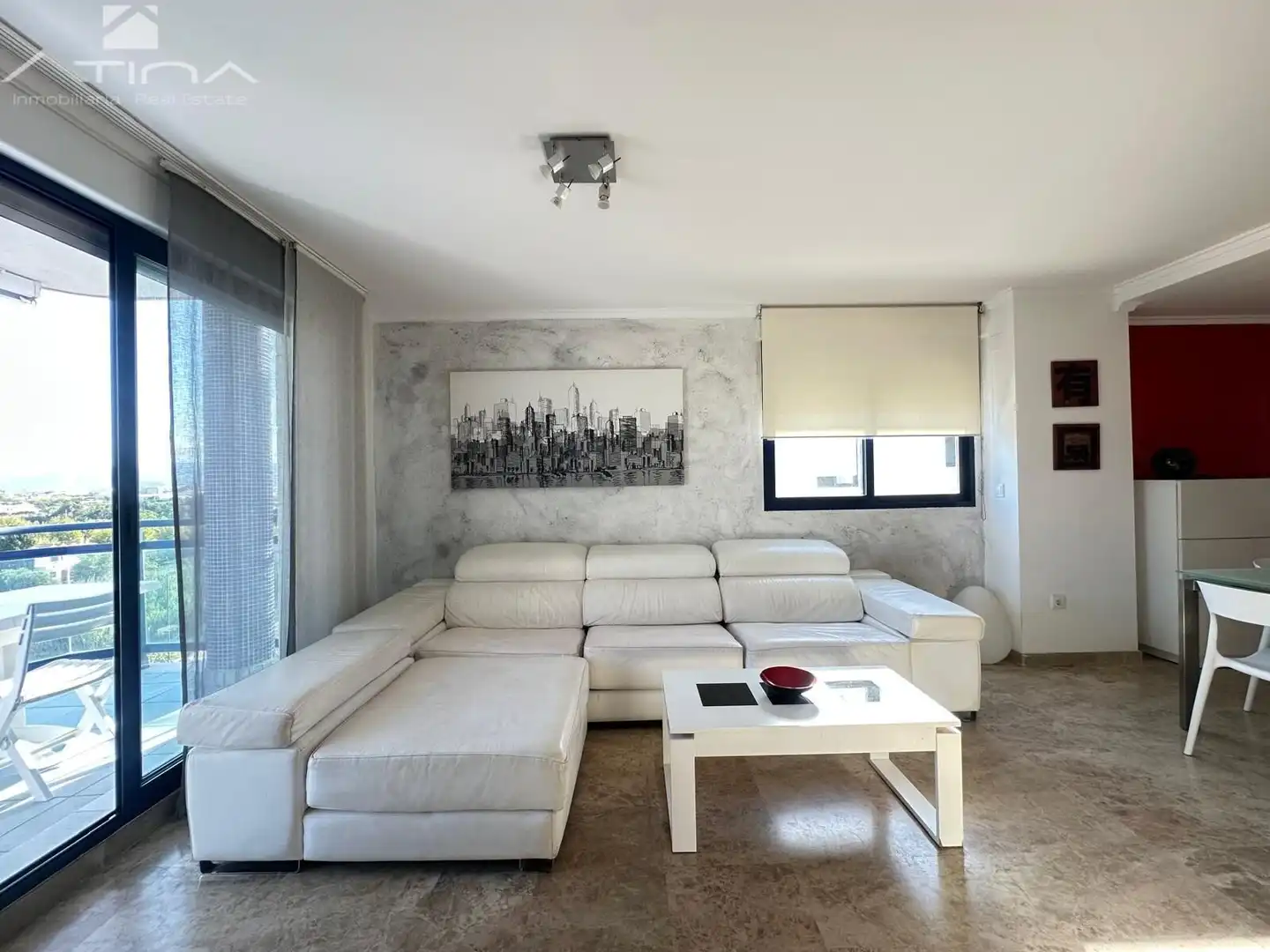 Sala de estar de Ático en venta en Daimús con Jardín privado, Terraza y Balcón