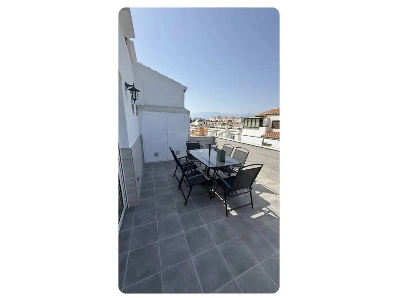 Terrace of Flat for rent in Roquetas de Mar  with Air Conditioner, Terrace and Furnished