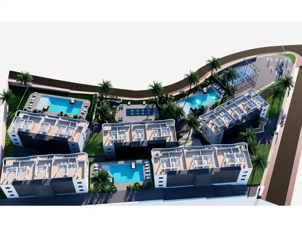 Vista exterior de Apartament en venda en Finestrat amb Piscina