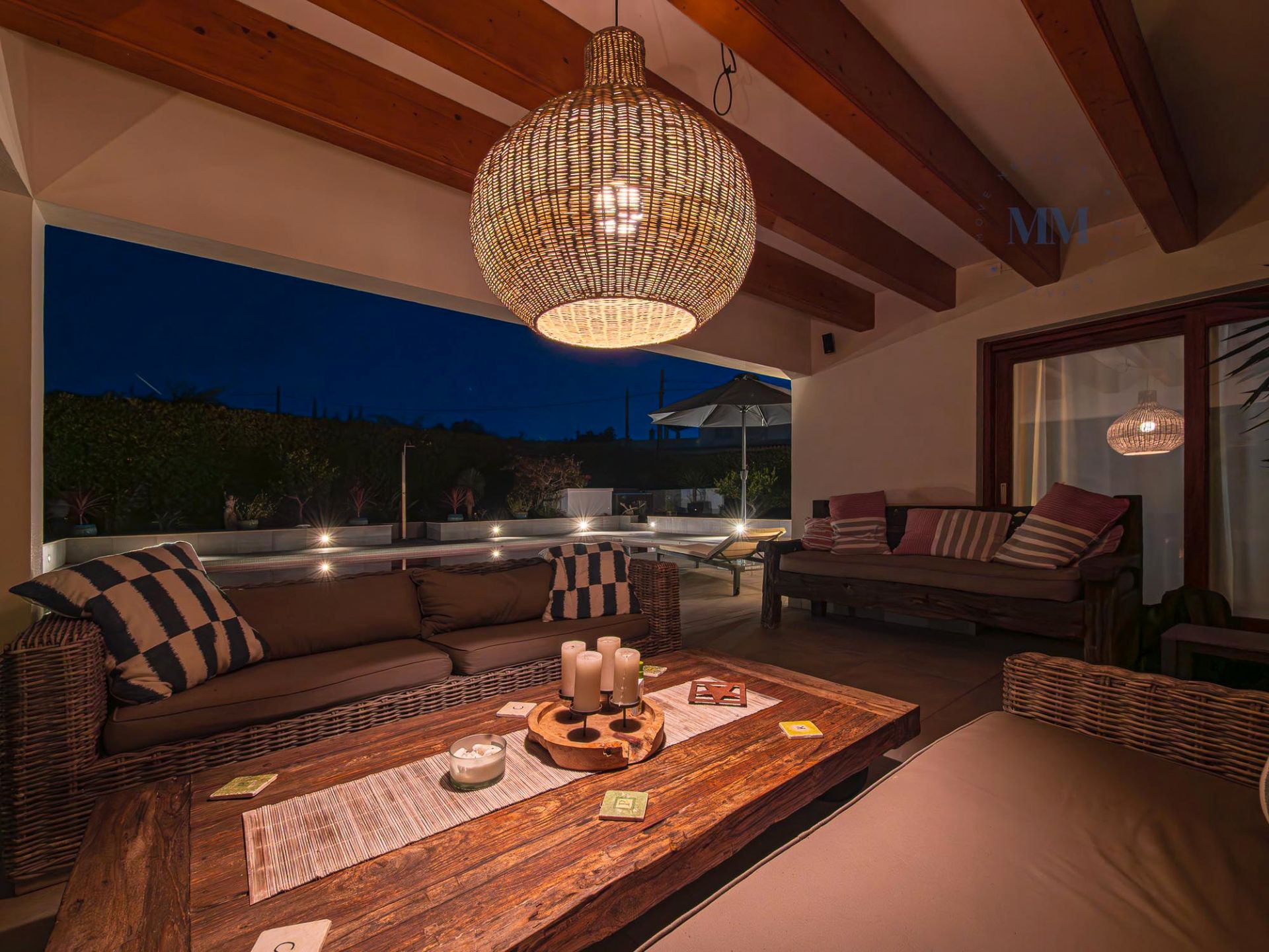 Terrassa de Casa o xalet en venda en Es Castell amb Aire condicionat, Jardí privat i Terrassa