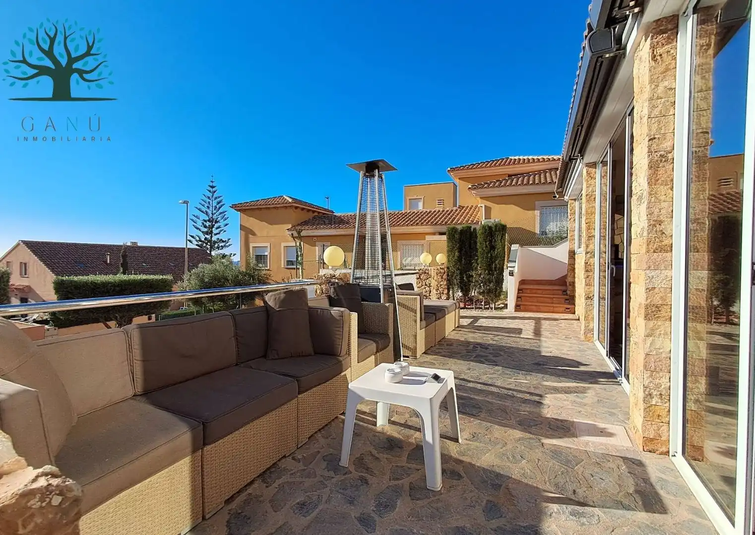 Terraza de Casa o chalet en venta en Cartagena con Aire acondicionado, Calefacción y Jardín privado