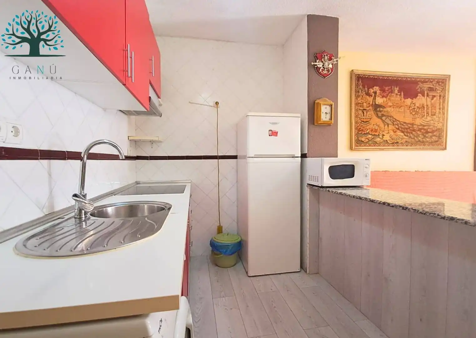 Kitchen of Apartments for sale in Mazarrón  with Air Conditioner, Terrace and Furnished