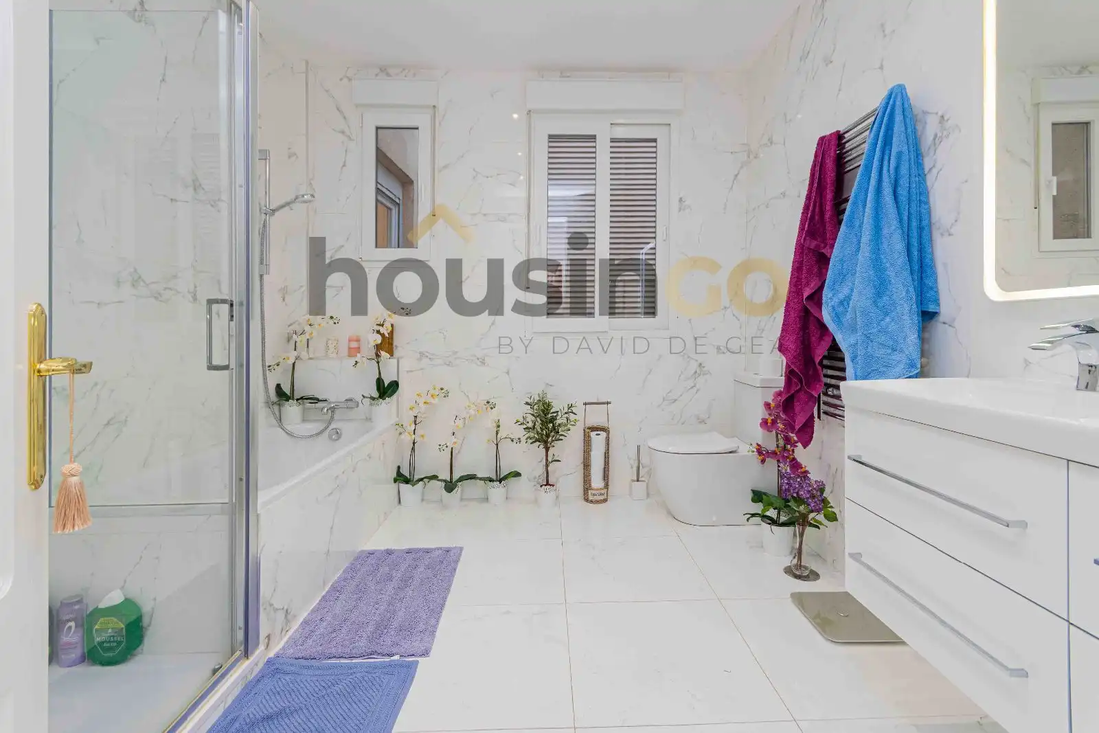 Bathroom of Flat for rent in Madrid  with Air Conditioner, Heating and Furnished
