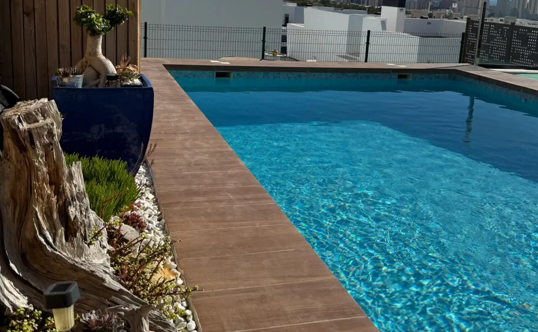 Piscina de Casa adosada en venda en Finestrat amb Aire condicionat, Calefacció i Terrassa