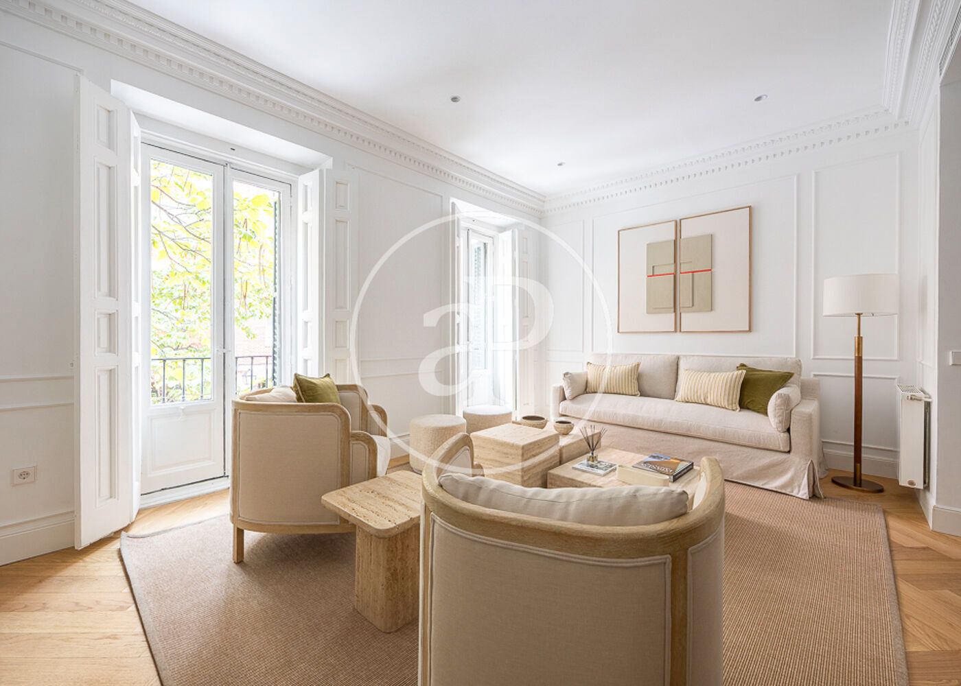 Living room of Flat for sale in  Madrid Capital  with Air Conditioner, Heating and Storage room