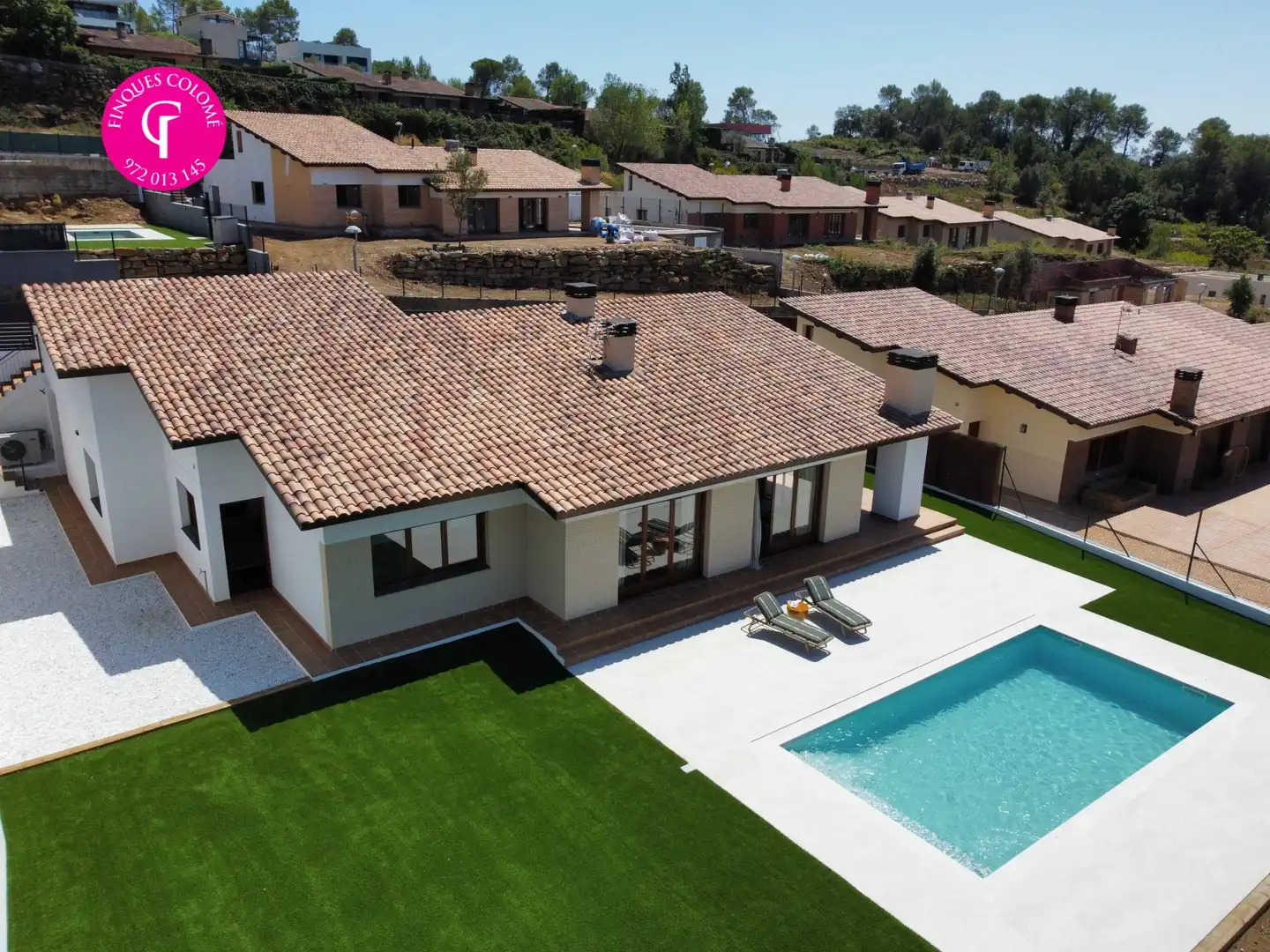 Exterior view of Houses for sale in Sant Julià de Ramis  with Air Conditioner, Heating and Terrace