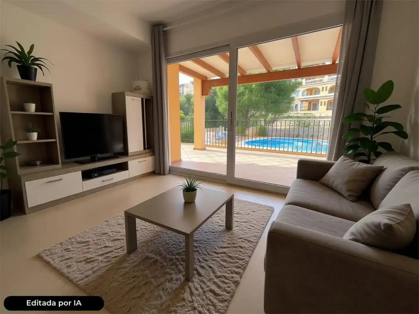 Wohnzimmer von Wohnung zum Verkauf in Andratx mit Klimaanlage und Schwimmbad