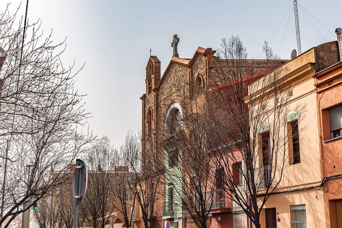 Exterior view of Single-family semi-detached for sale in Granollers