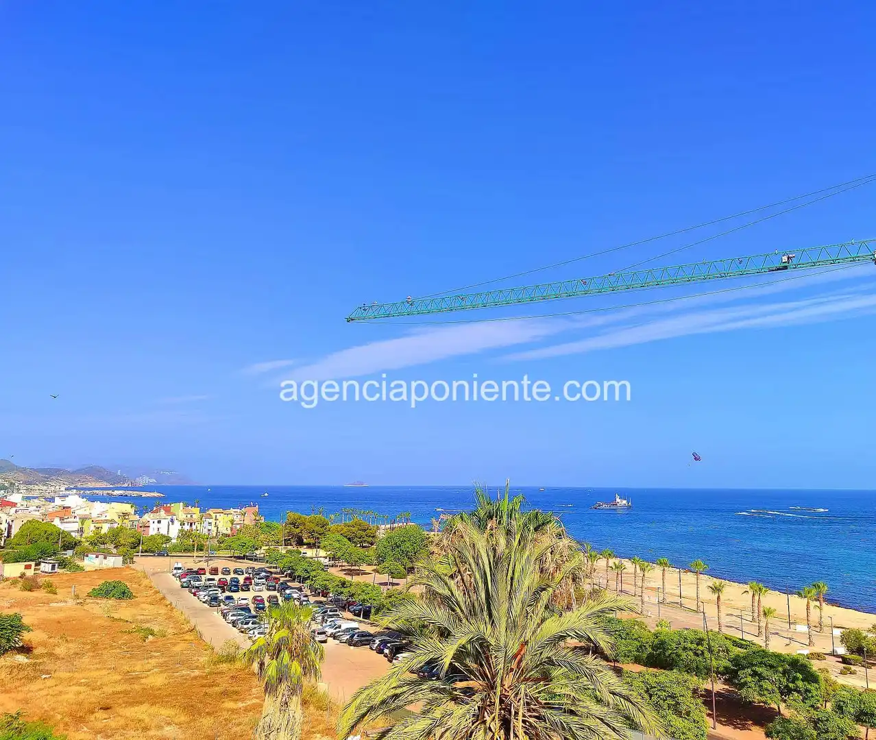 Außenansicht von Wohnung zur Miete in Villajoyosa / La Vila Joiosa mit Klimaanlage, Heizung und Terrasse
