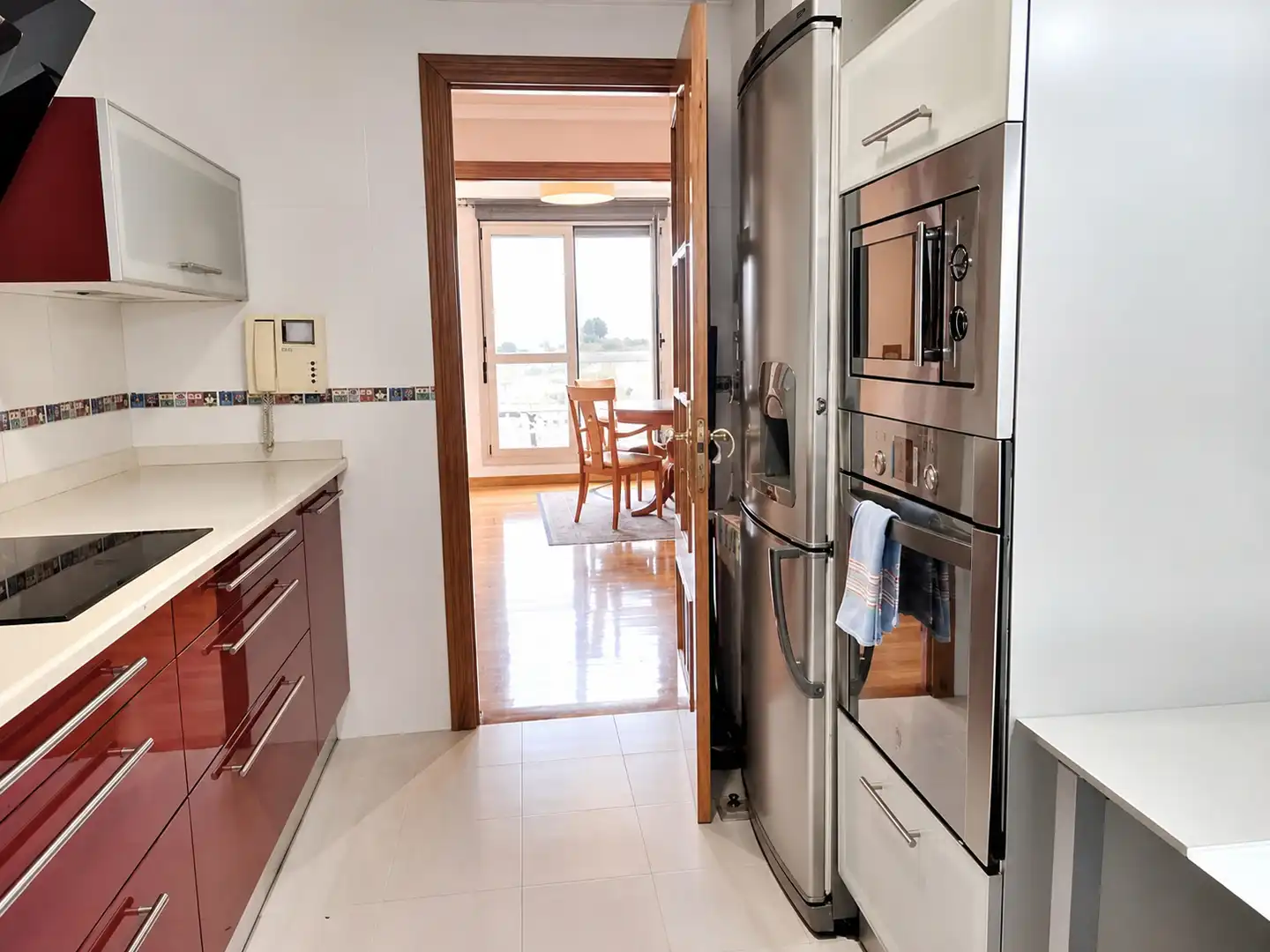 Kitchen of Flat for rent in Santander  with Heating, Terrace and Storage room