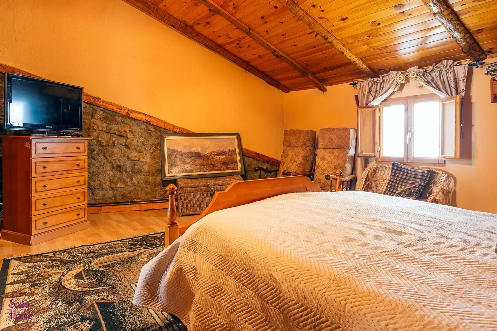 Bedroom of Houses for sale in Castiliscar  with Furnished