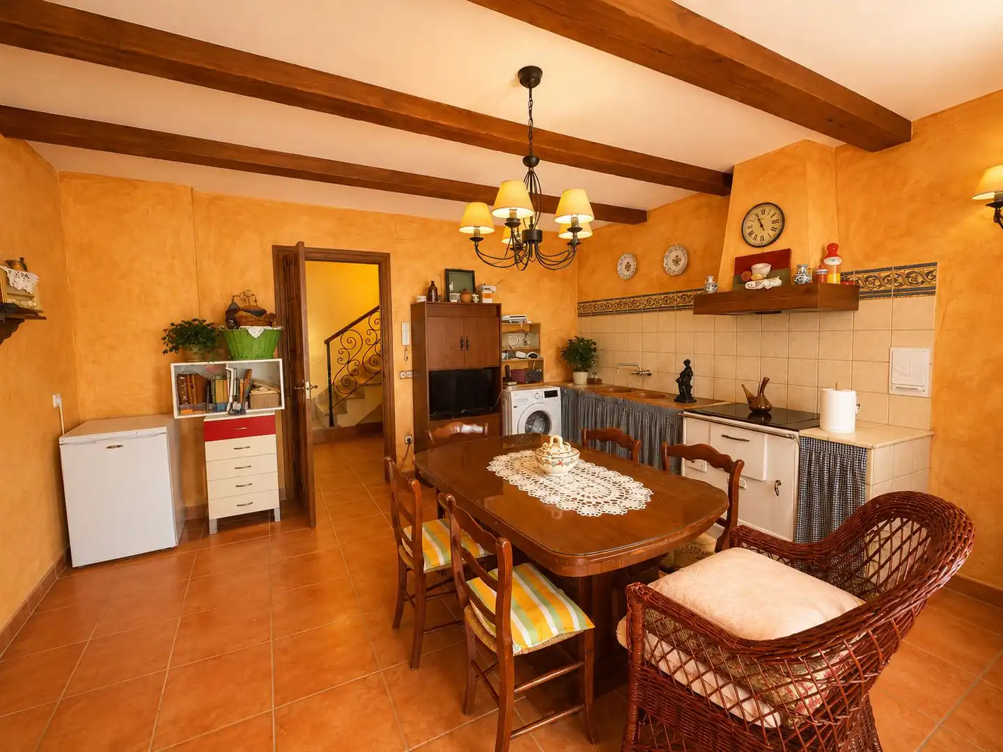 Cuina de Casa o xalet en venda en Manzanares amb Aire condicionat, Calefacció i Terrassa