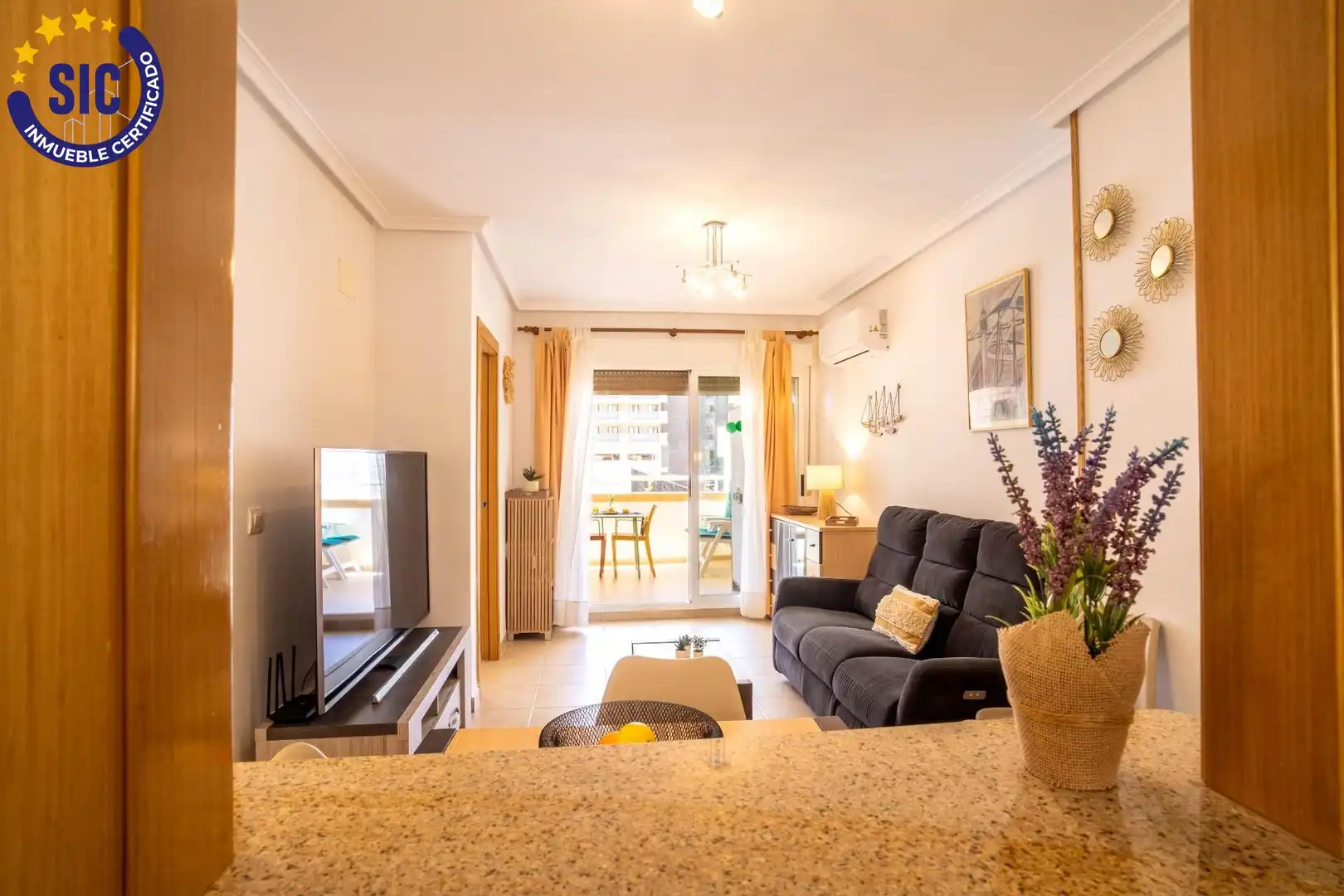 Sala d'estar de Apartament en venda en Oropesa del Mar / Orpesa amb Jardí privat, Terrassa i Traster