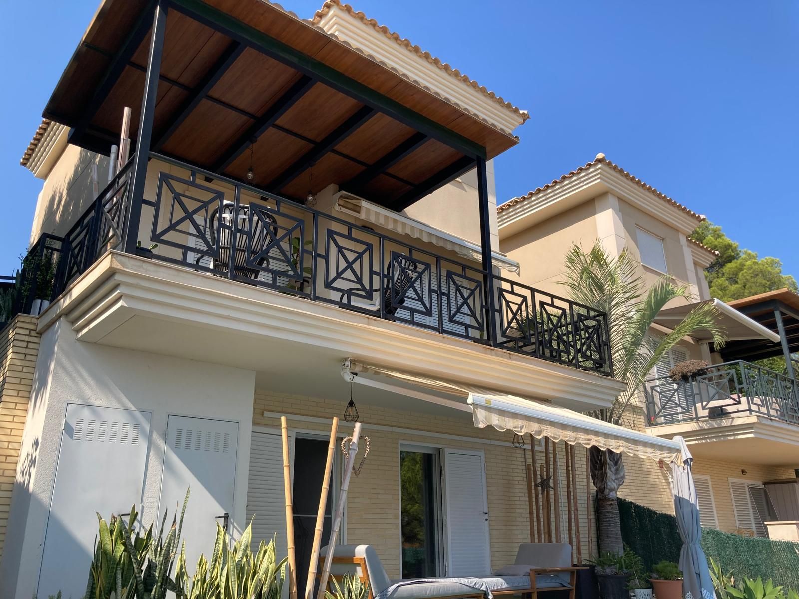 Terrace of Single-family semi-detached for sale in La Nucia  with Air Conditioner, Private garden and Terrace