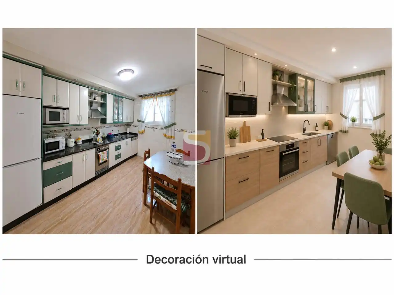 Küche von Wohnung zum Verkauf in Vigo  mit Heizung und Möbliert