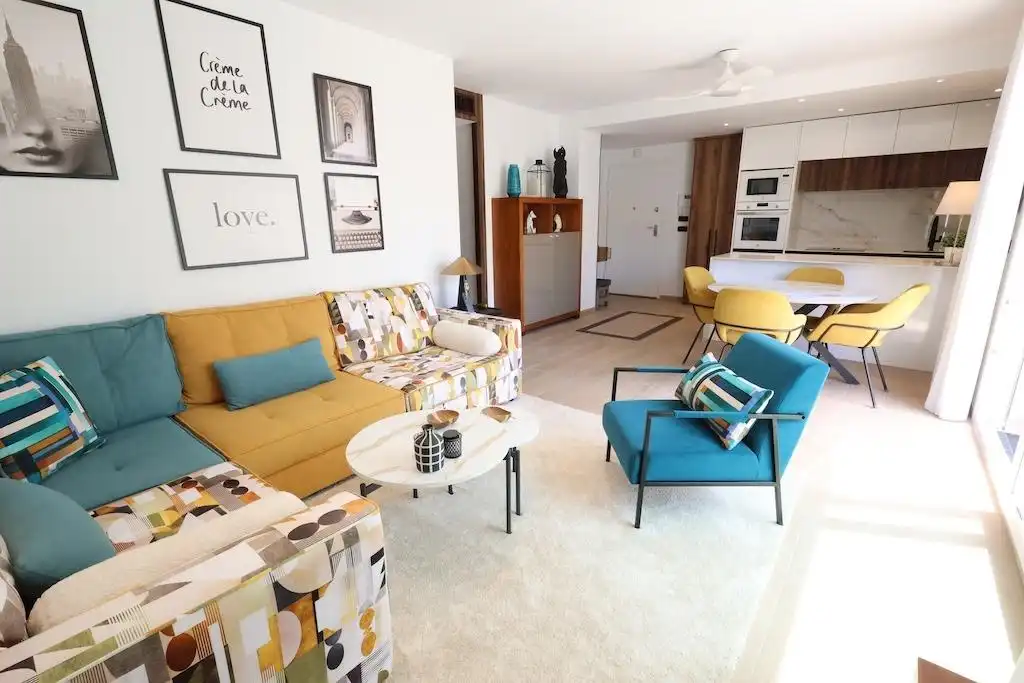 Sala de estar de Ático en venta en Algorfa con Aire acondicionado, Terraza y Piscina