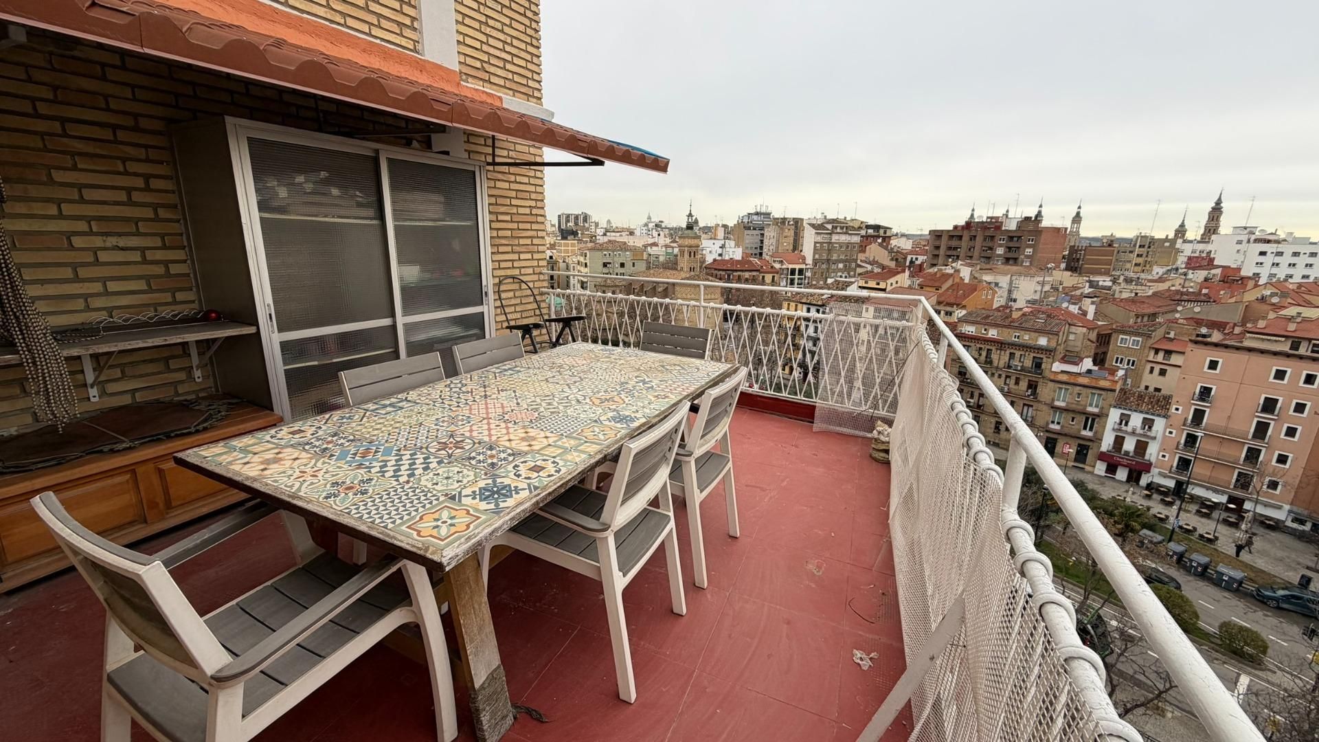 Terrace of Flat for rent in  Zaragoza Capital  with Terrace and Furnished