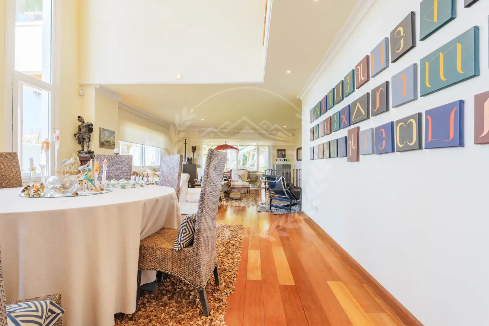Dining room of Houses for sale in El Rosario  with Private garden, Terrace and Swimming Pool