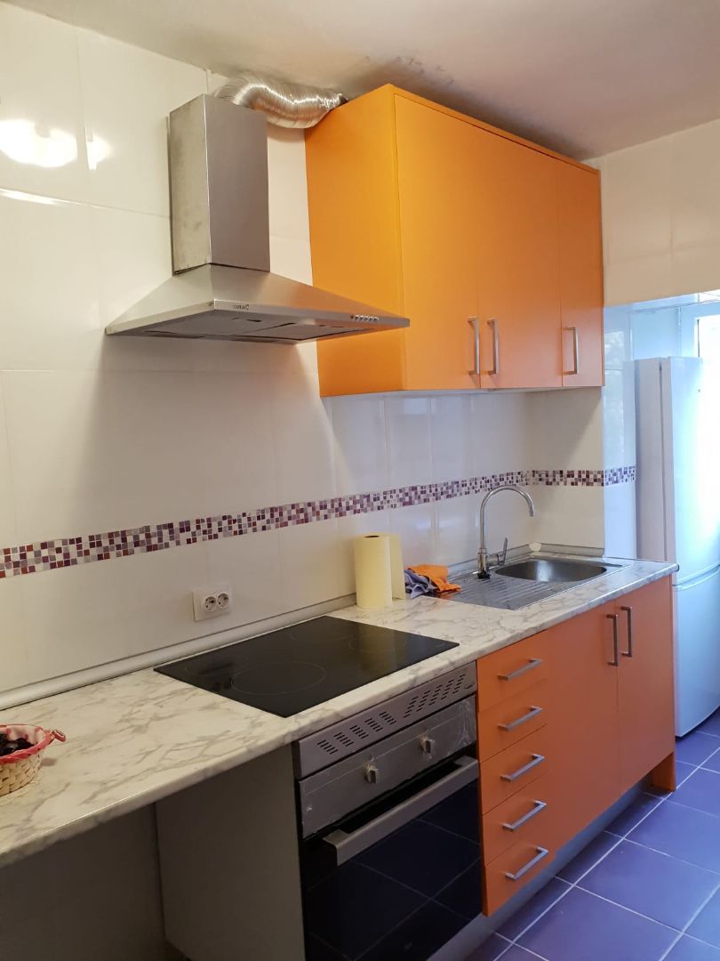 Kitchen of Flat for sale in  Madrid Capital  with Heating, Terrace and Oven