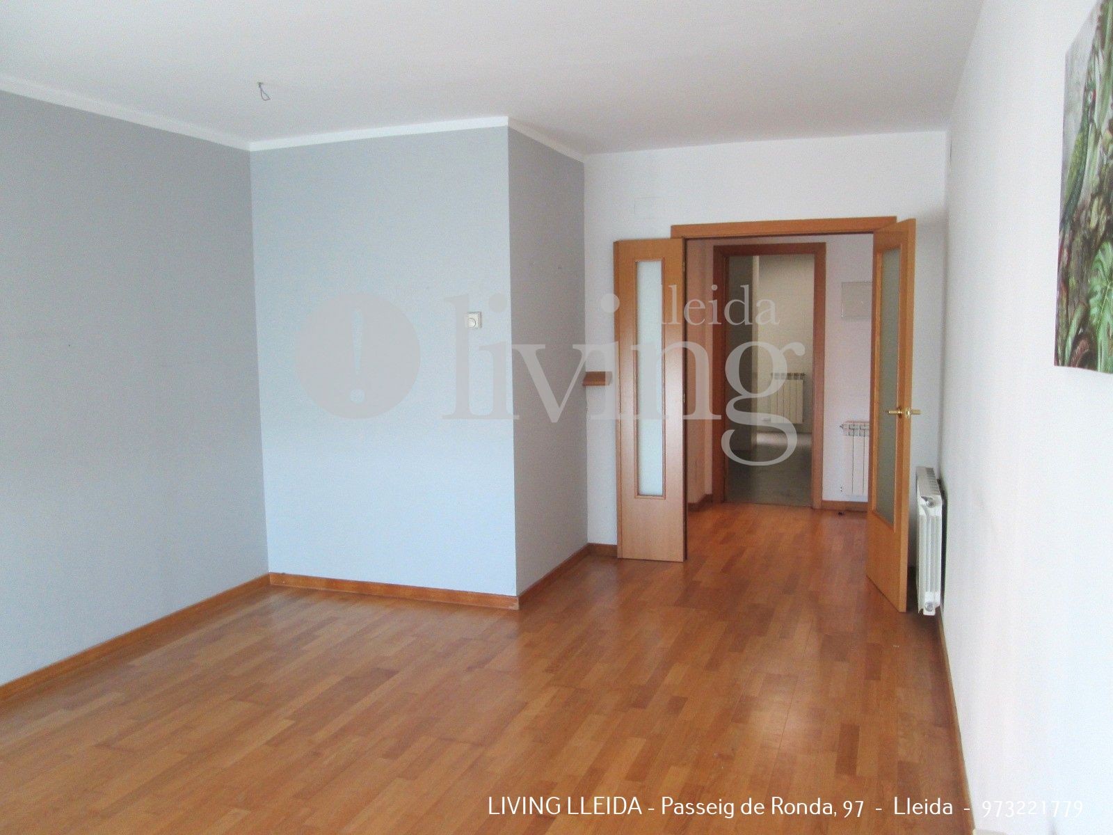 Living room of Flat for sale in  Lleida Capital  with Heating, Parquet flooring and Terrace