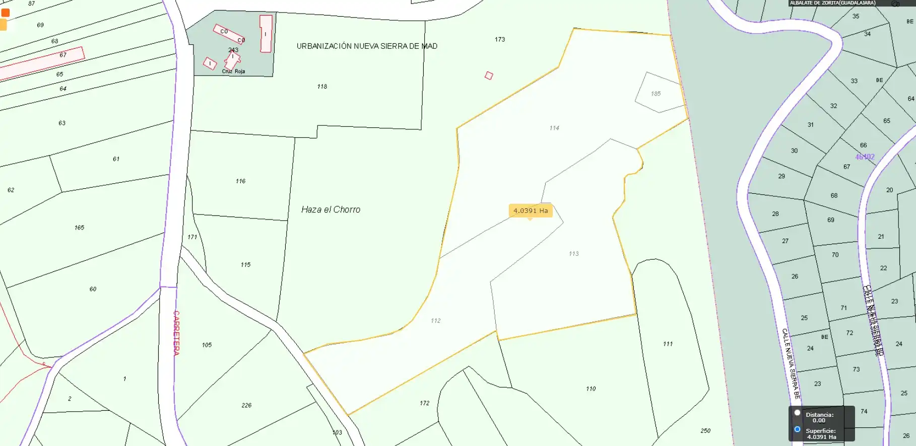 Terreno en venta en Albalate de Zorita