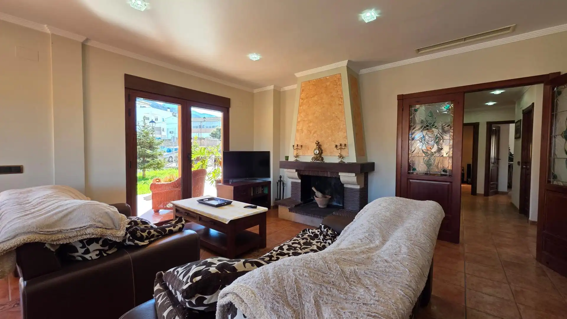 Sala de estar de Casa o chalet en venta en Terrateig con Jardín privado