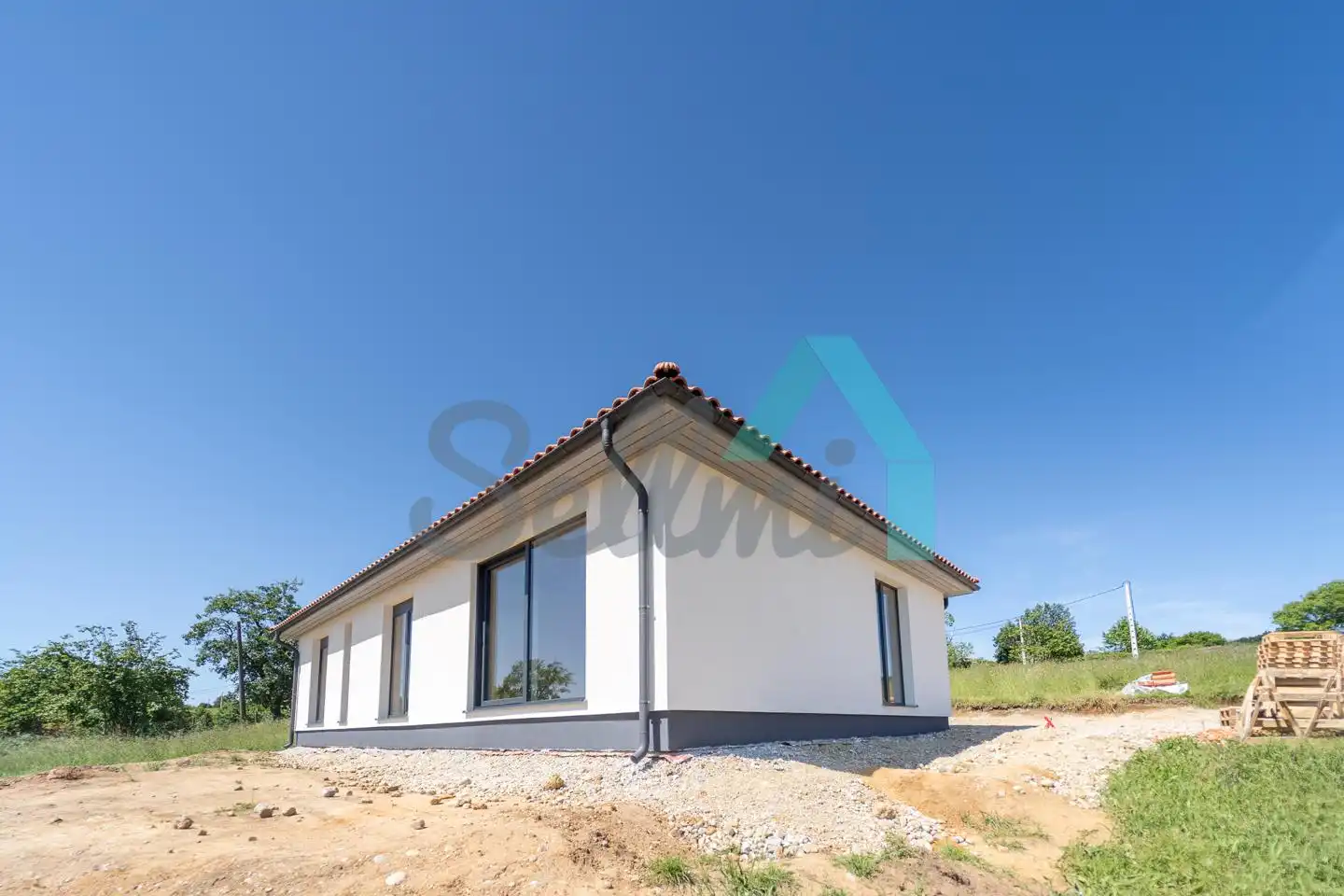 Vista exterior de Casa o xalet en venda en Siero amb Calefacció, Jardí privat i Terrassa