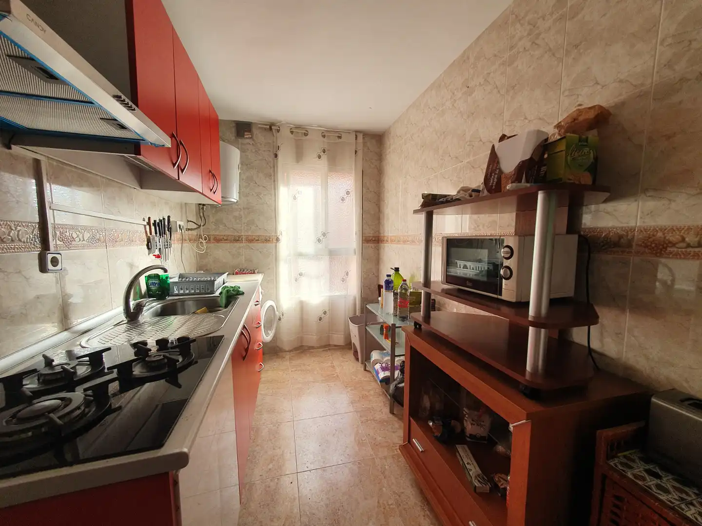 Cocina de Apartamento de alquiler en Granada con Aire acondicionado, Calefacción y Terraza