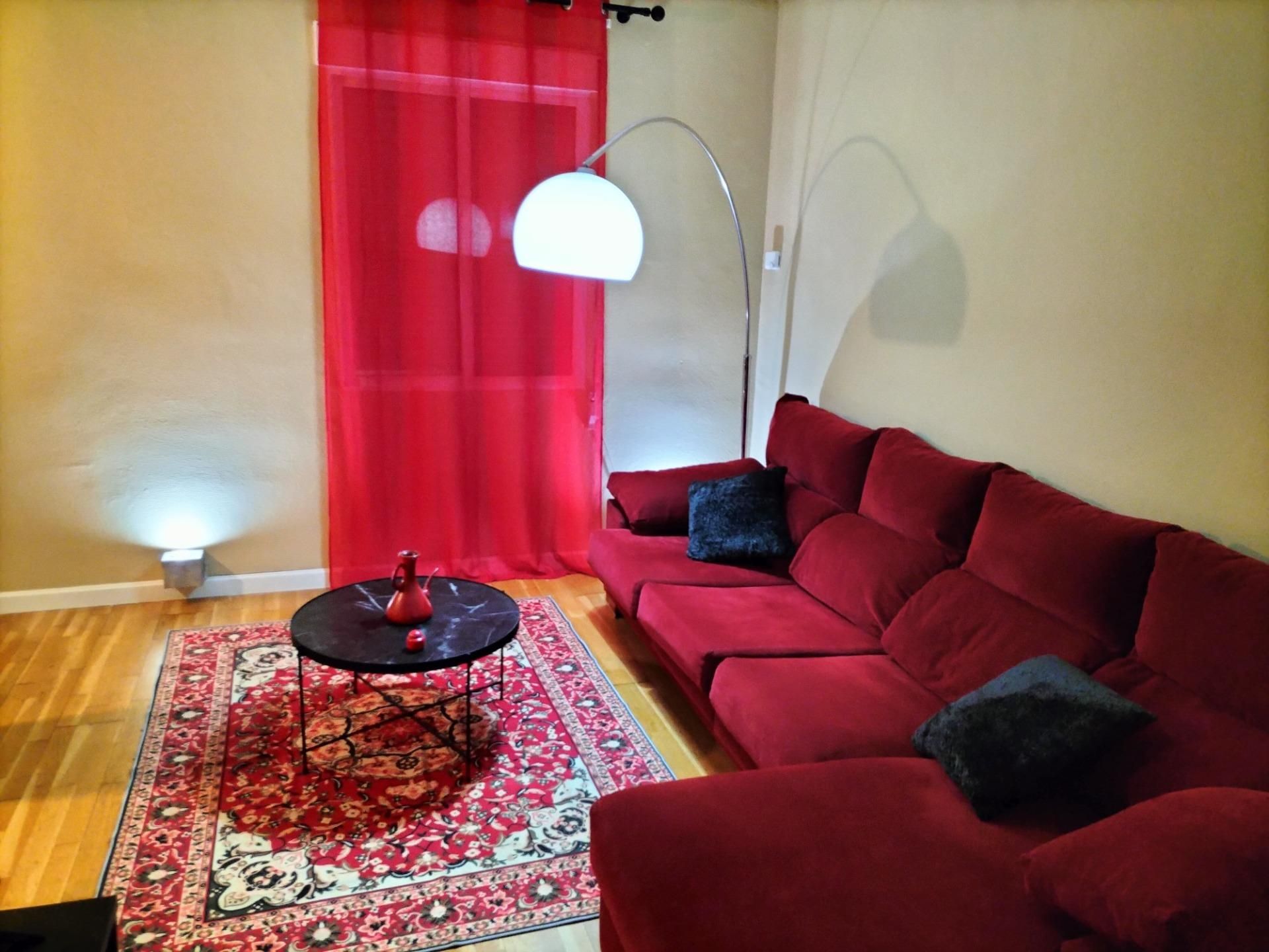 Sala d'estar de Pis de lloguer en Palencia Capital amb Calefacció, Parquet i Terrassa