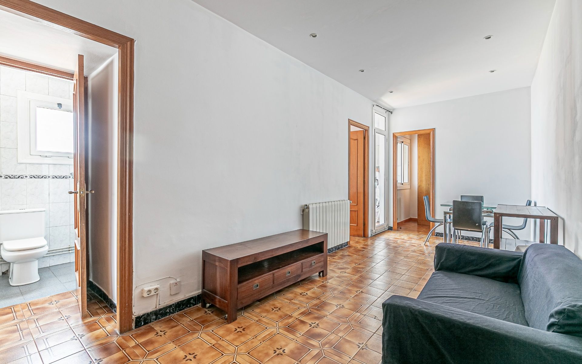 Sala de estar de Ático en venta en  Barcelona Capital con Calefacción y Amueblado