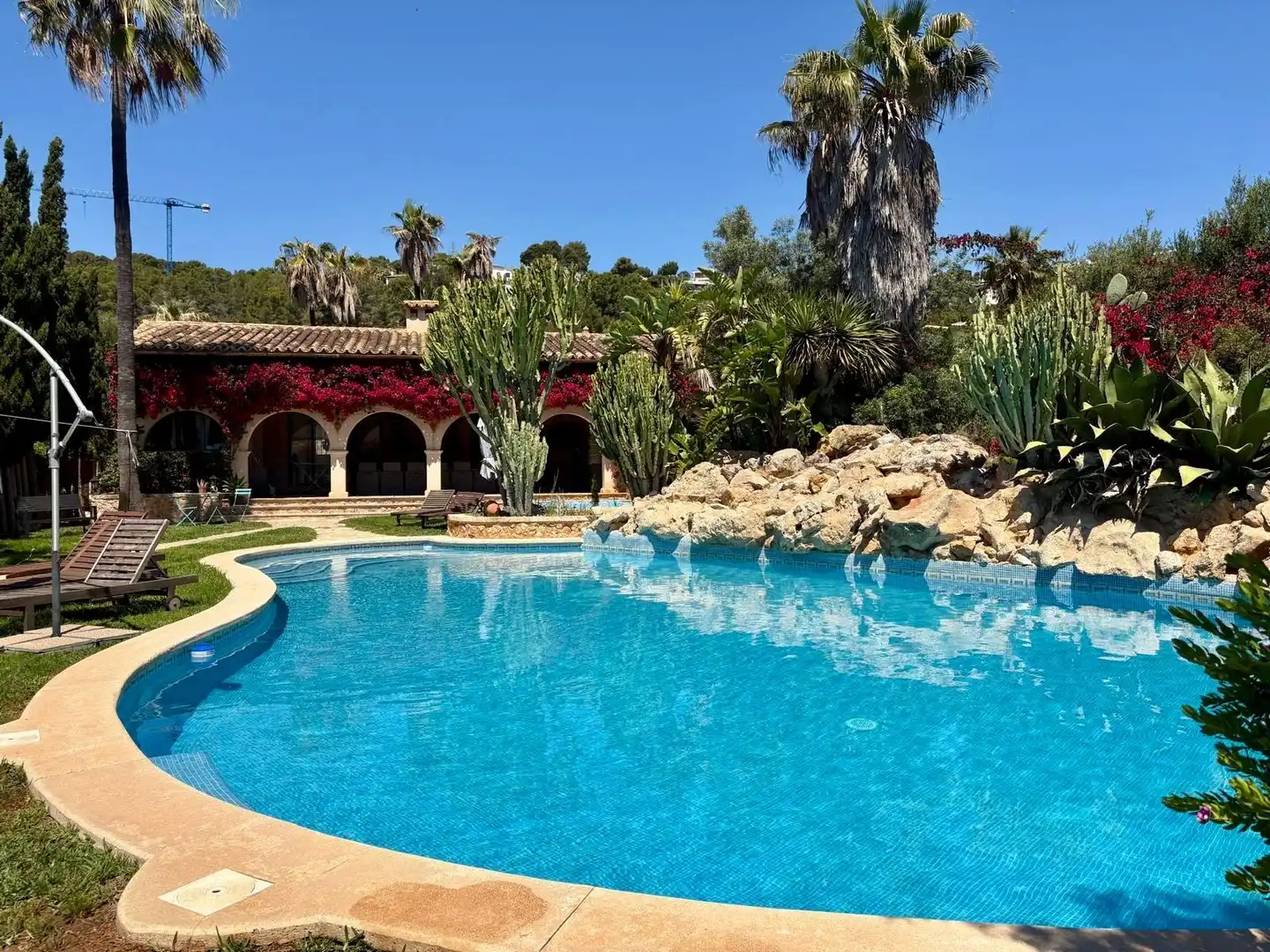 Piscina de Casa o xalet de lloguer en Andratx amb Aire condicionat, Calefacció i Jardí privat